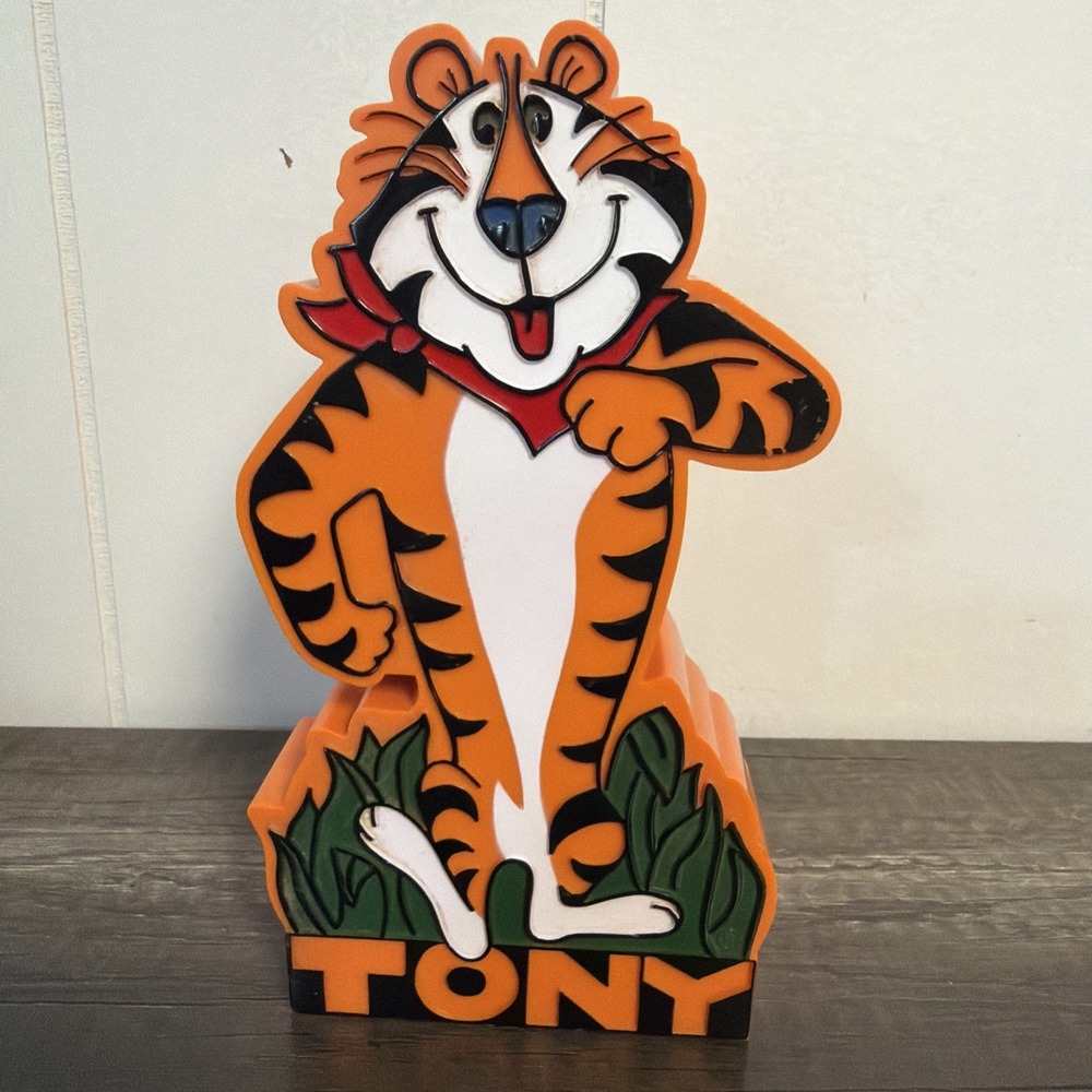 Vintage 1980s Kellogg's Tony Tiger AM Transistor Radio Collectible Untested